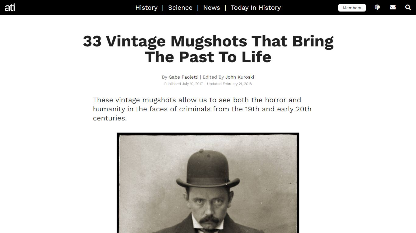 Vintage Mugshots That Are As Chilling As They Are Fascinating